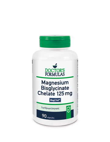 Doctor's Formulas Magnesium Bisglycinate Chelate 125mg 90 κάψουλες